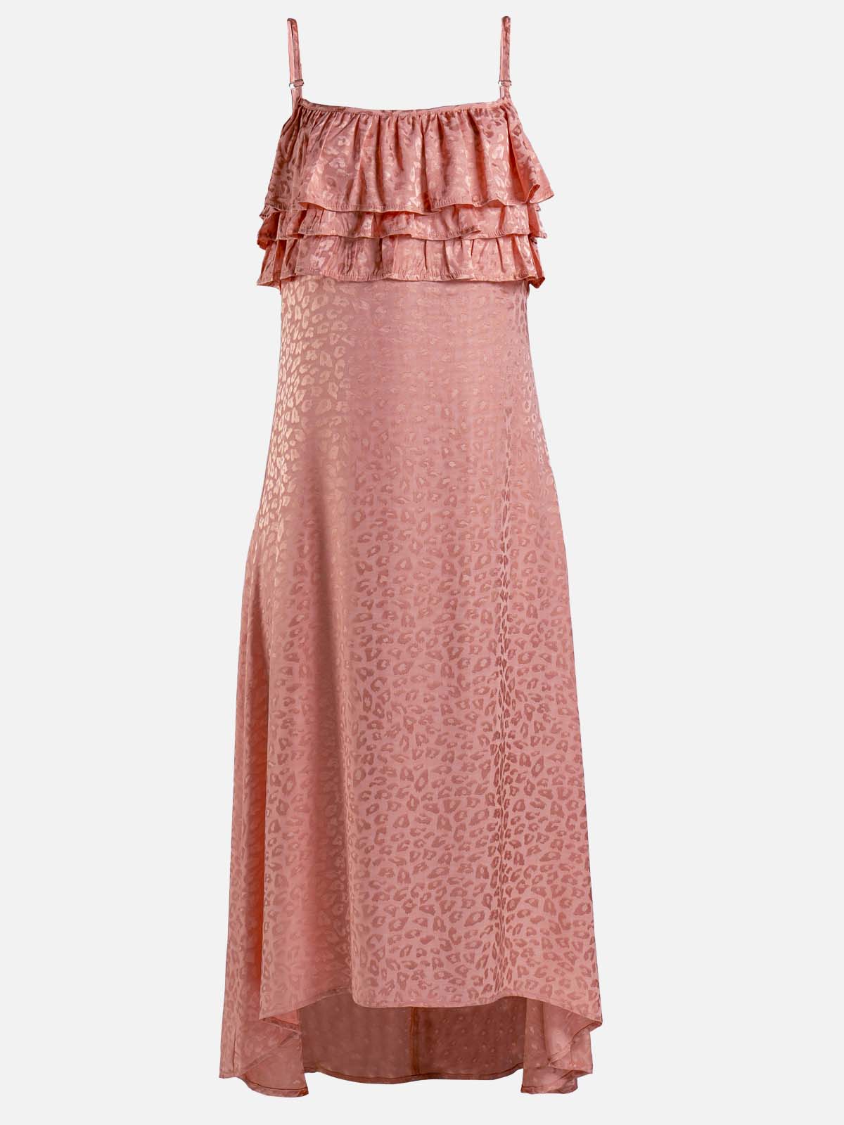 ruffle dress soft pink isolated