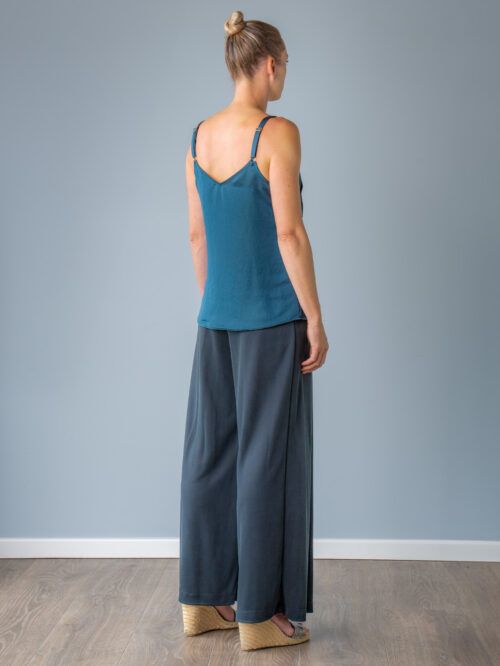 recycled polyester cami petrol